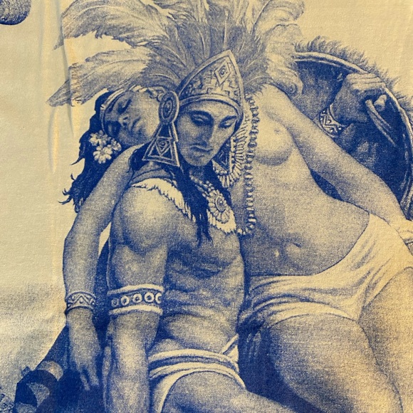 Vintage 00’s Mexican Aztec Warrior T Shirt - Picture 6 of 7